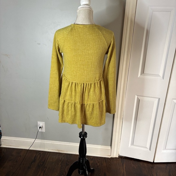 1.4.3. Story by Line Up Mustard Tiered Tunic - Picture 3 of 4